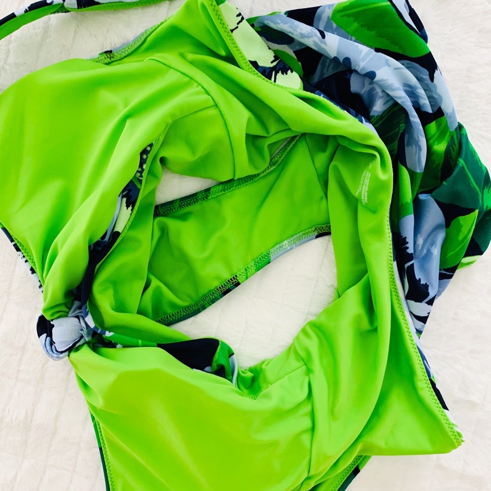 aerie // NWOT tropical knot one piece swimsuit - Picture 11 of 12